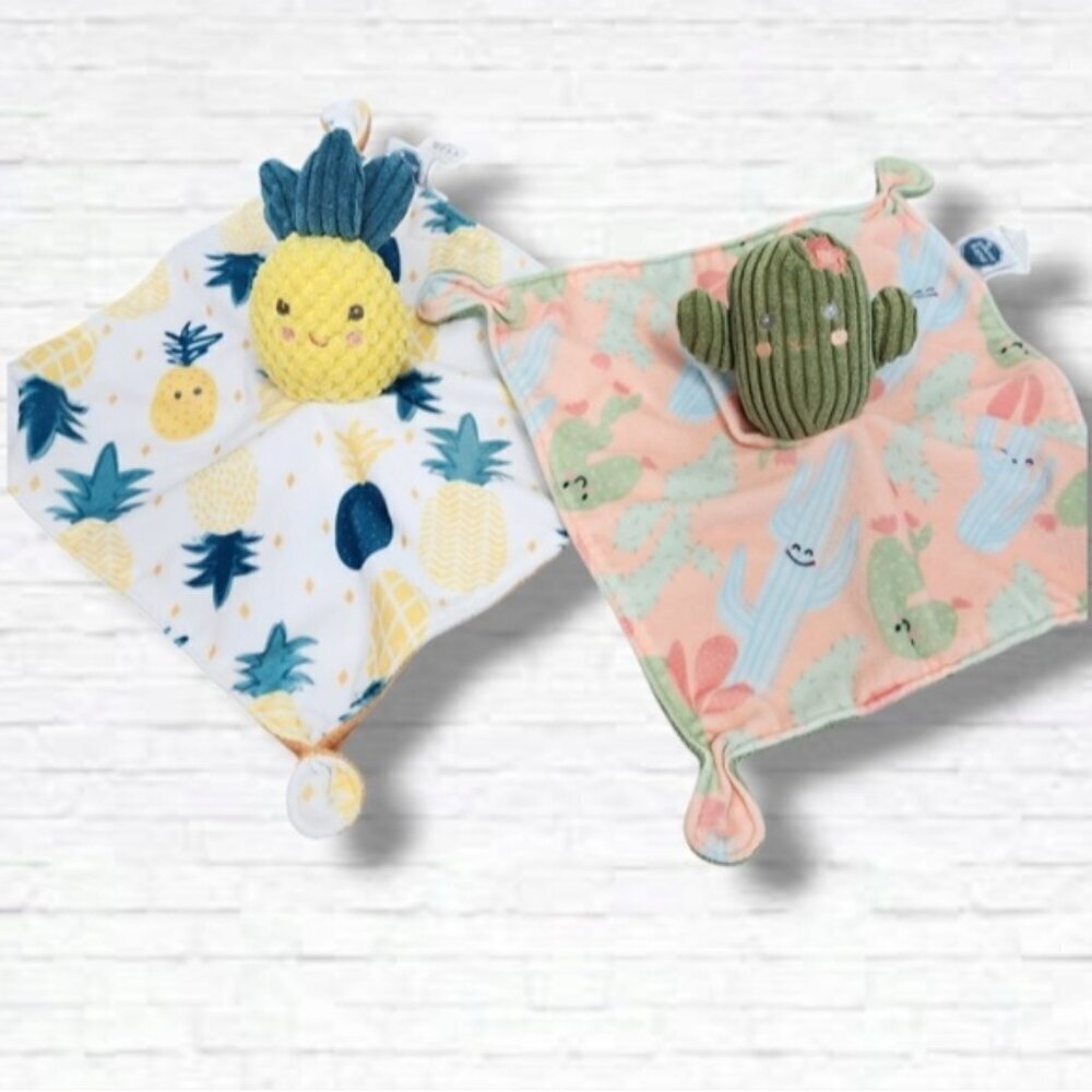 Mary Meyer Baby Soothie Security Blanket Cactus and Pineapple Lovey Bundle